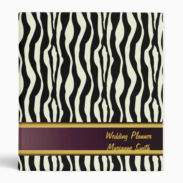 Zebra Stripes Binder (Front)