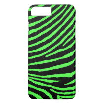 ZEBRA STRIPES: BLACK and BRIGHT GREEN iPhone 8 Plus/7 Plus Case ZEBRA STRIPES: BLACK and BRIGHT GREEN iPhone 8 Plus/7 Plus Case