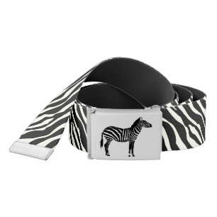 Zebra stripes - Black and White Belt