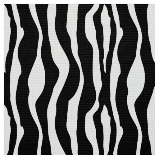 Zebra stripes - Black and White Fabric