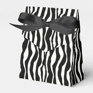 Zebra stripes - Black and White Favor Boxes