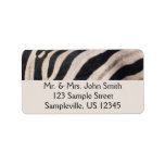 Zebra Stripes Black and White Label