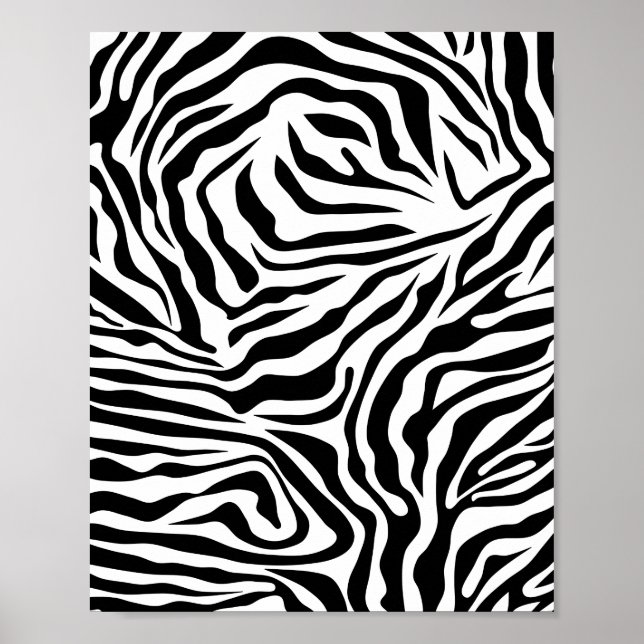 Zebra Stripes Black And White Wild Animal Print (Front)
