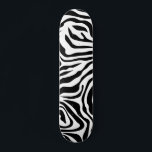 Zebra Stripes Black And White Wild Animal Print Skateboard<br><div class="desc">Zebra Print – black and white pattern - wild animal print.</div>