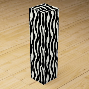 Zebra stripes - Black and White Wine Gift Box