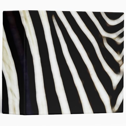 Zebra Stripes_ Black  White Binder