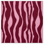 Zebra stripes - Burgundy and Pink Fabric