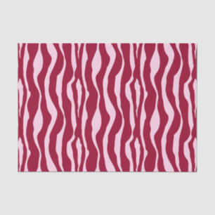 Zebra stripes - Burgundy and Pink Tissue Paper