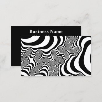 Zebra Stripes Business Card by WonderArt at Zazzle