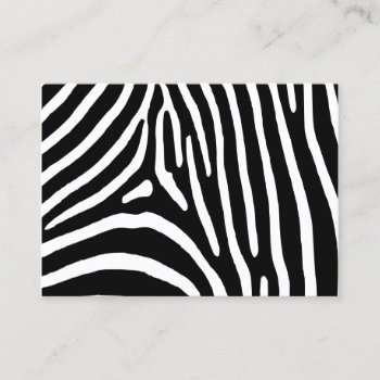 Zebra Stripes Business Card by designs4you at Zazzle