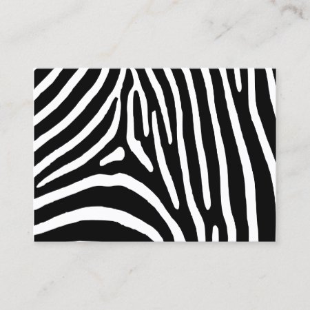 Zebra Stripes Business Card