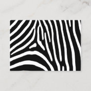 Zebra Stripes Business Card at Zazzle