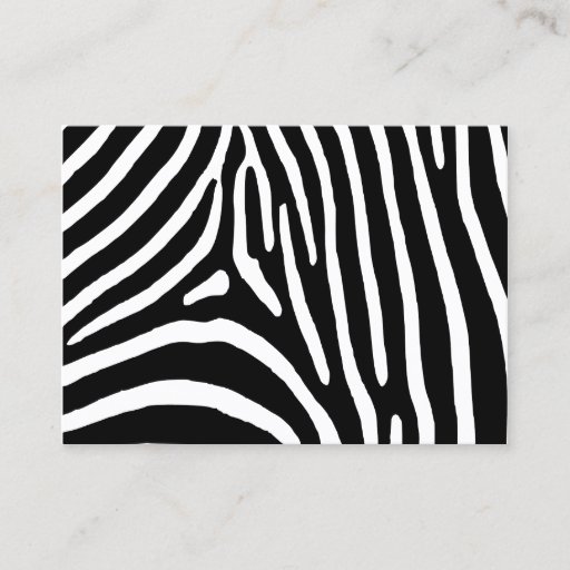 Customizable Zebra Stripes Business Cards