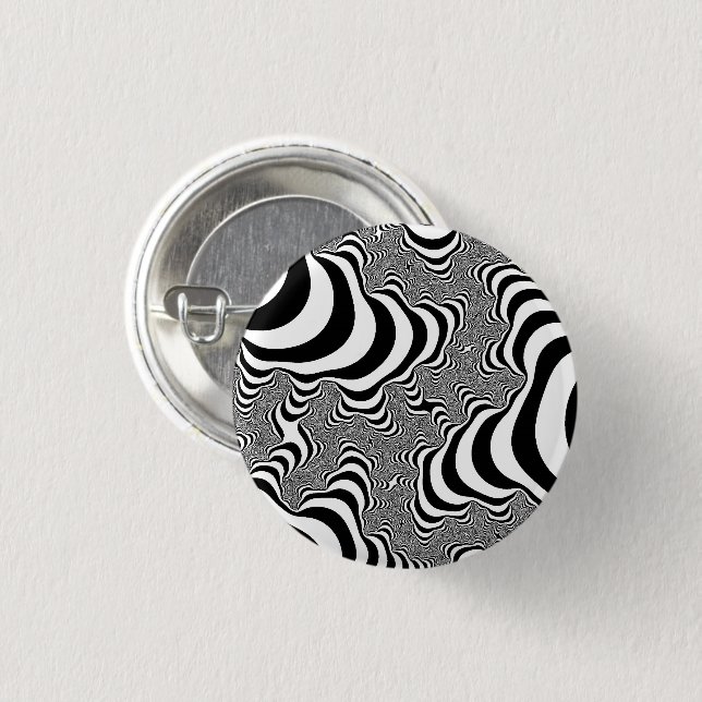 Zebra Stripes Button (Front & Back)