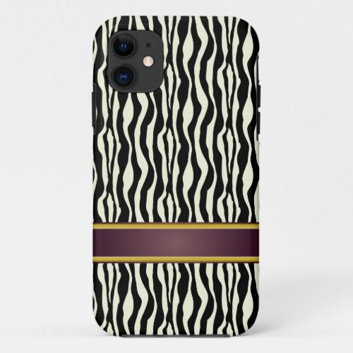 Zebra Stripes iPhone 11 Case