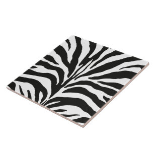 Zebra Stripes Ceramic Tile