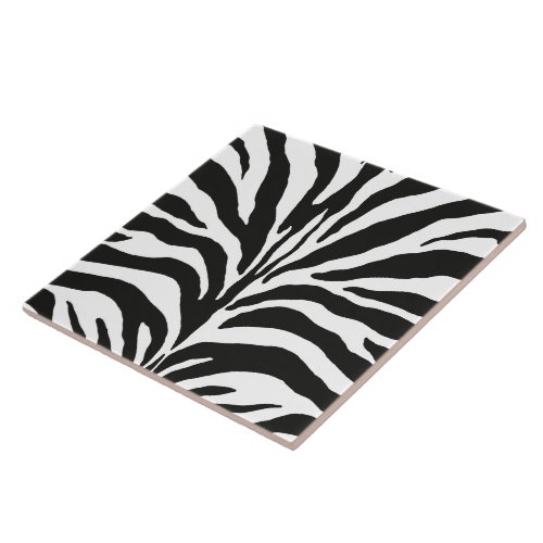 Zebra Stripes Ceramic Tile