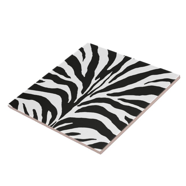 Zebra Stripes Ceramic Tile (Side)