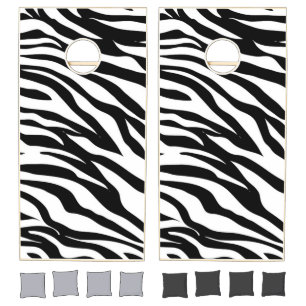 Zebra Stripes Cornhole Set