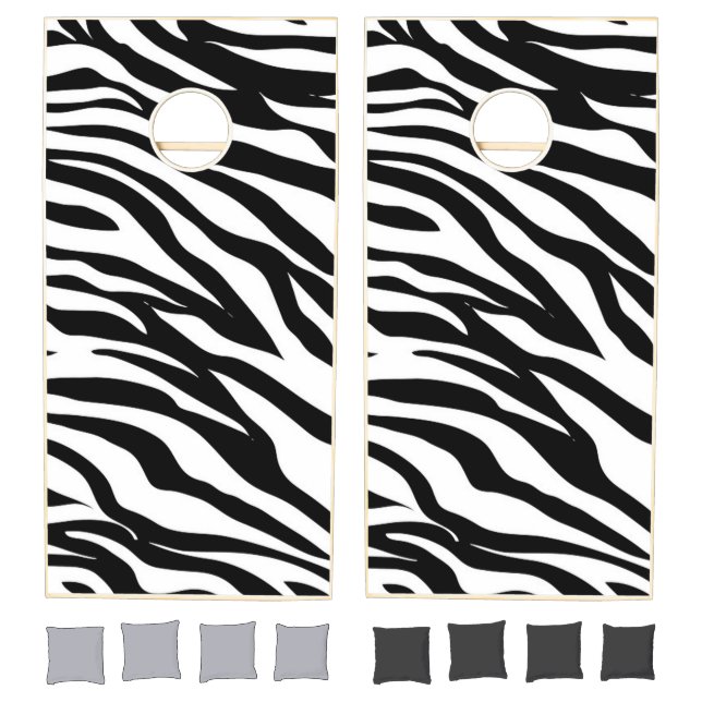 Zebra Stripes Cornhole Set (Set)
