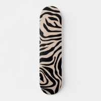 Zebra Stripes Cream Beige Black Wild Animal