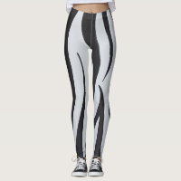Zebra Stripes Curves Leggings