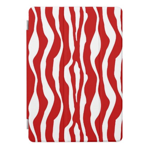 Zebra stripes _ Deep Red and White iPad Mini Case