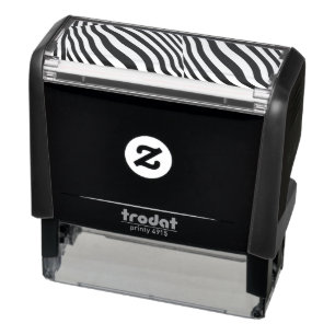 Zebra Stripes Design Your Own Self-inking Stamp