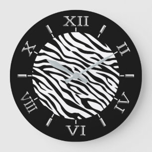 Zebra Stripes Dial on a Large Clock