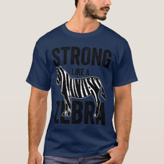 Zebra Stripes EDS Awareness Ribbon Ehler Danlos fa T-Shirt
