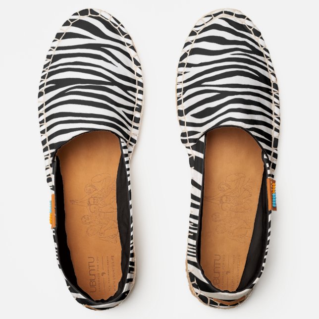 Zebra Stripes Espadrilles (Front)