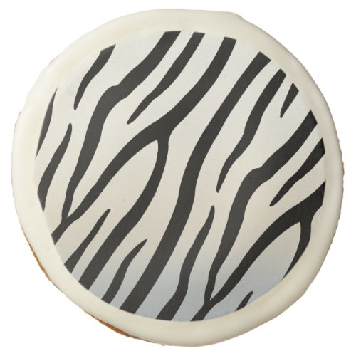 Zebra Stripes Exotic Animal Print Sugar Cookie