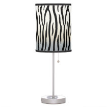 Zebra Stripes Exotic Animal Print Table Lamp