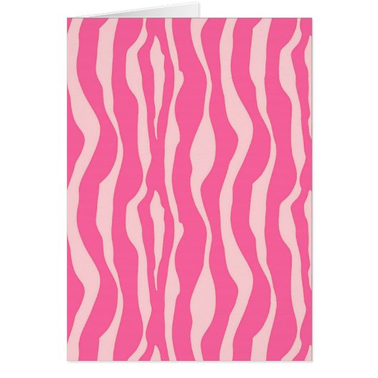 Zebra stripes - Fuchsia and light pink Cards (Front)