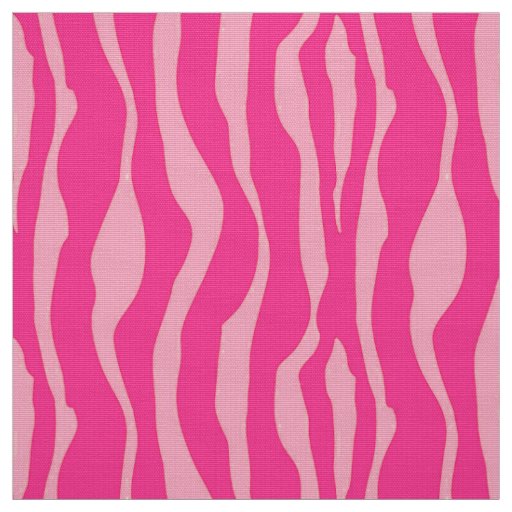 Zebra stripes - Fuchsia and light pink Fabric