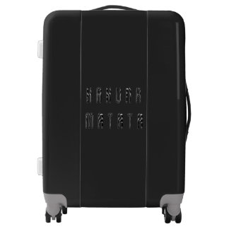 Zebra stripes Hakuna Matata Text colors Luggage