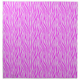 Zebra Stripes in a Powder Pink Safari Print Cloth Napkin