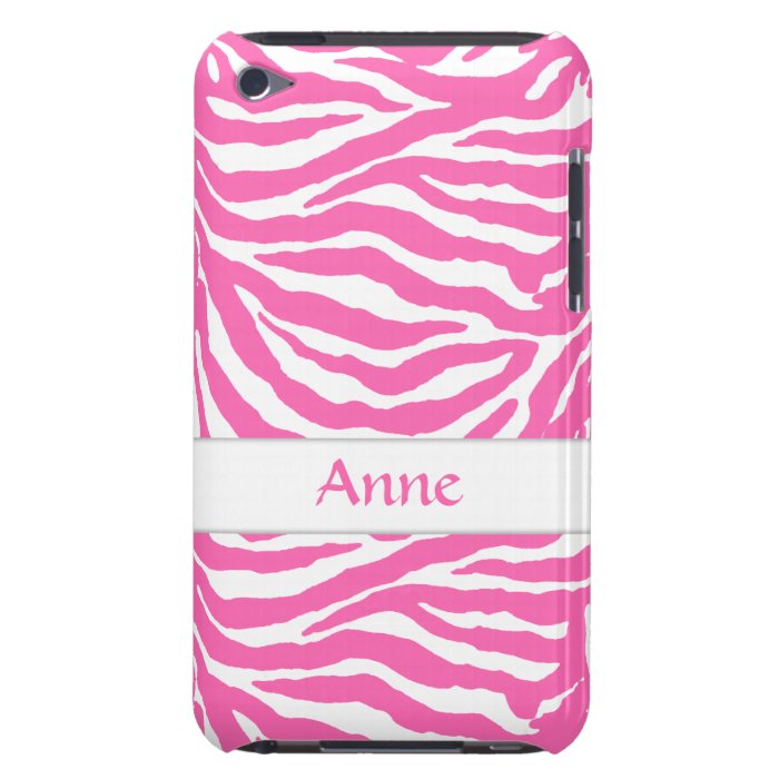 Zebra Stripes In Hot Pink On iPod Touch Case Mate
