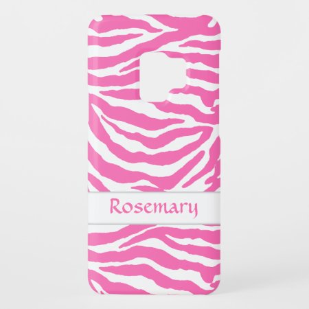 Zebra Stripes In Hot Pink Samsung Galaxy S3 Case