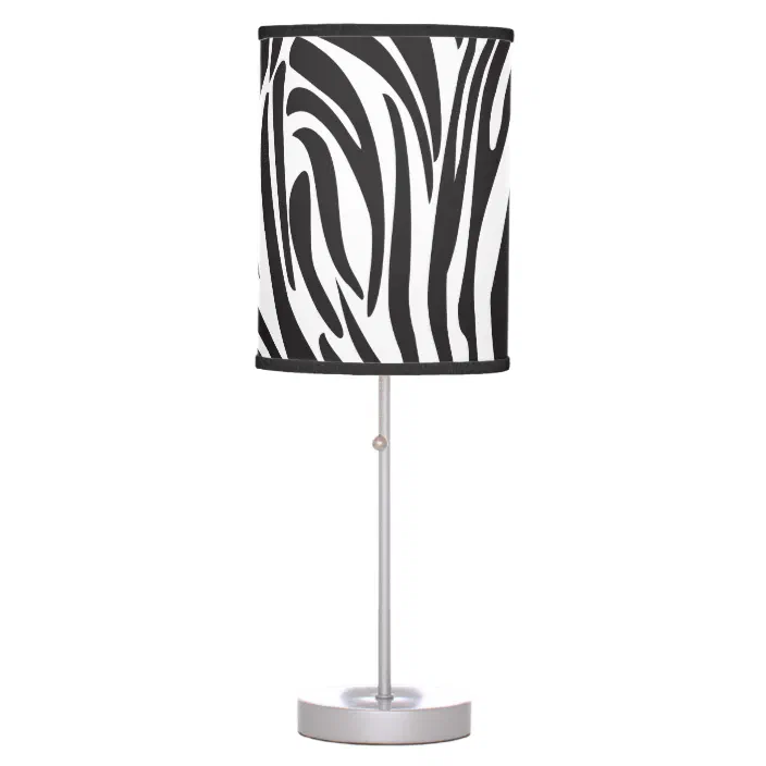 Zebra Stripes Jungle Black And White, Zebra Table Lamp Shades