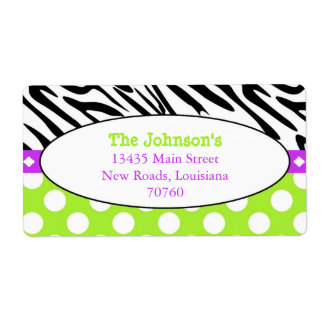 Zebra Stripes Label