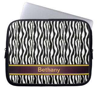 Zebra Stripes Laptop Sleeve