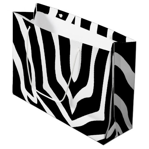 Zebra Stripes  Large Gift Bag