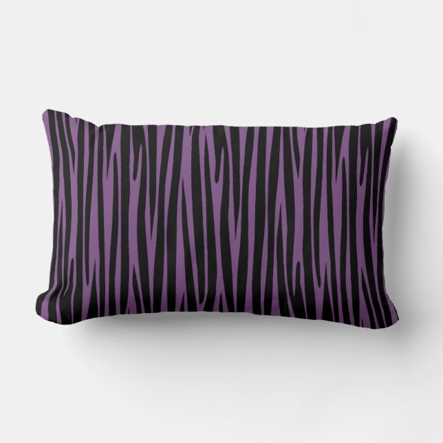 Zebra stripes lumbar pillow (Front)