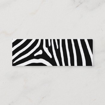 Zebra Stripes Mini Business Card by designs4you at Zazzle