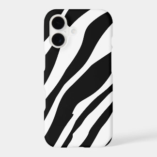 Zebra Stripes Modern Canvas Art iPhone 17 Case