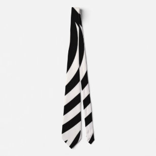 Zebra Stripes Modern Print  Neck Tie