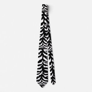 Zebra stripes neck tie