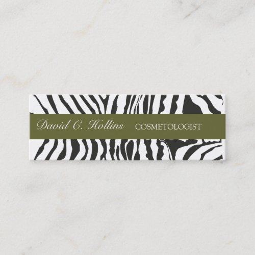 Zebra Stripes Affordable Business Card Template