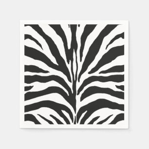 Zebra Stripes Paper Napkins